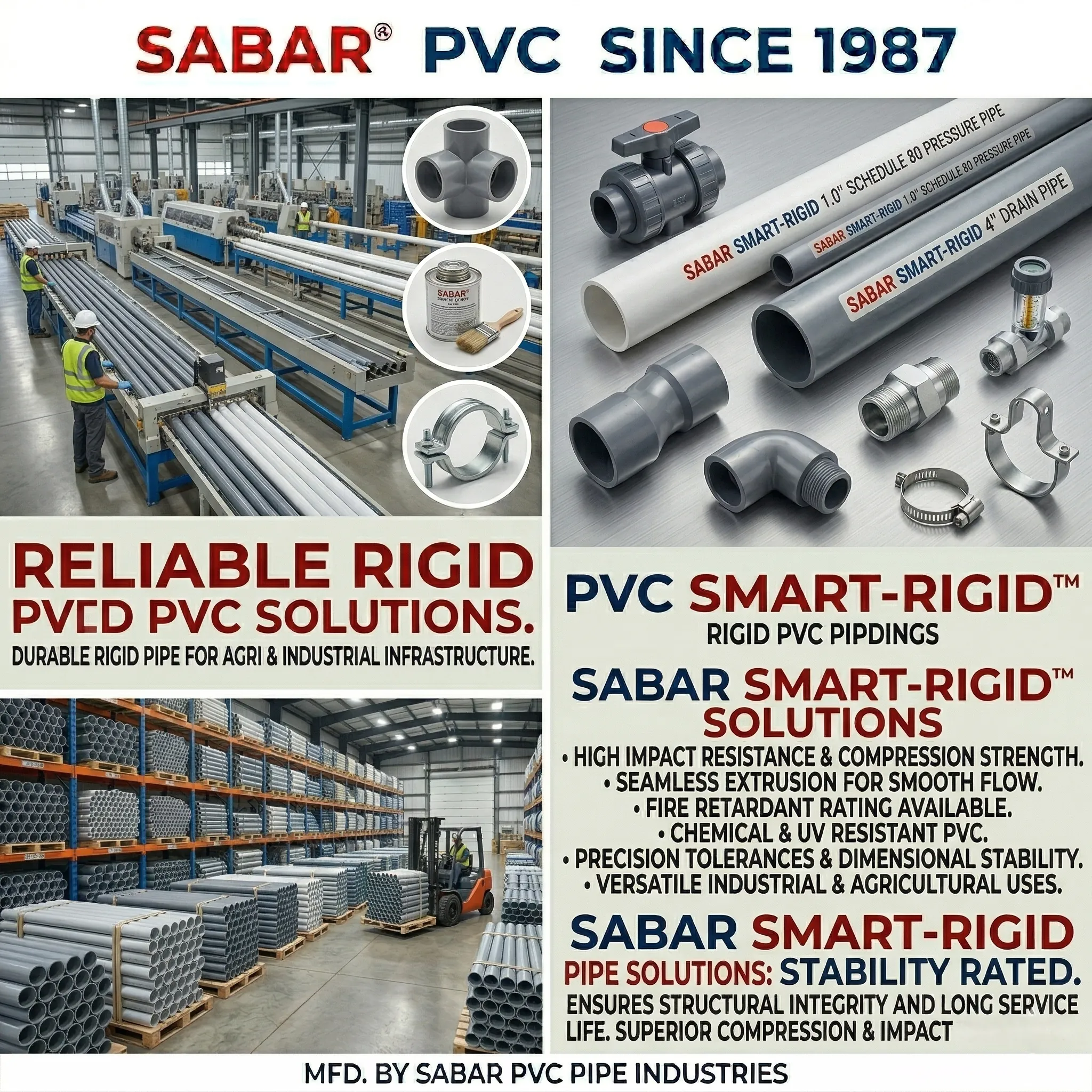 Rigid PVC Pipes